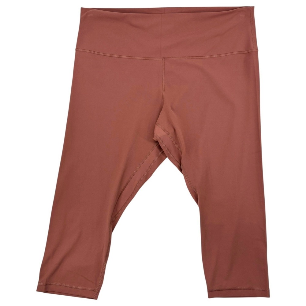Lululemon Align High-Rise Crop 21 Spiced Chai Pink Nulu Leggings Size 20‎